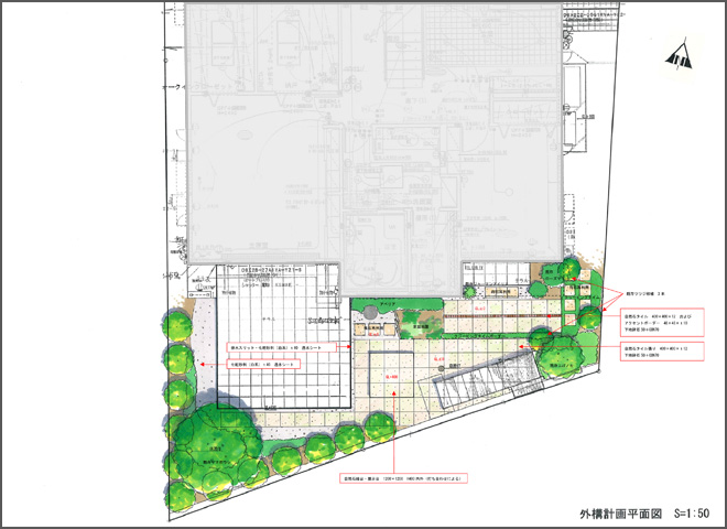G邸外溝計画平面図
